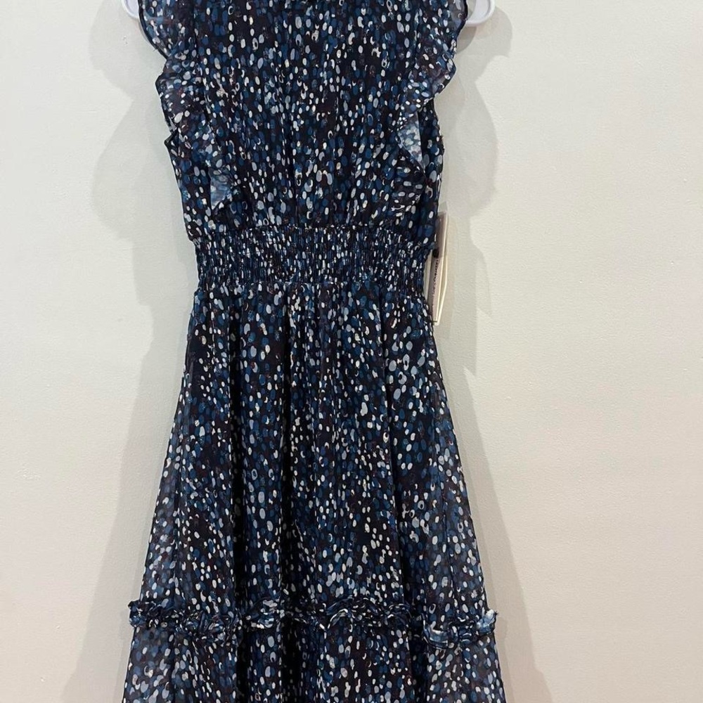 Brand New Aqua Kids  Dress - Navy and White